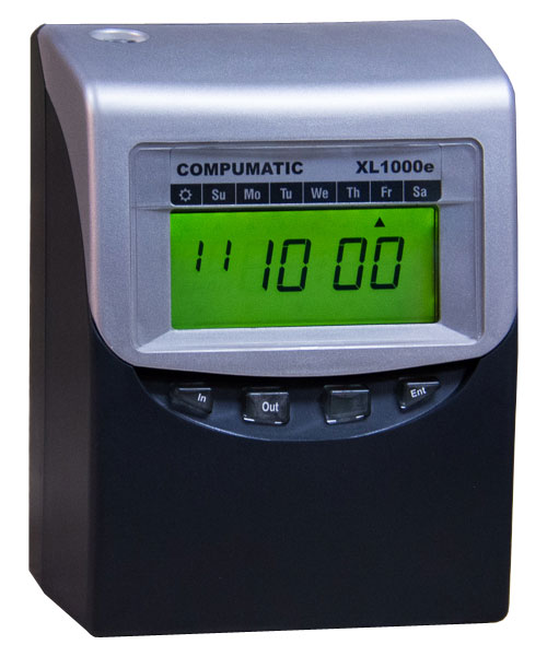 Compumatic XL1000e Computerized Calculating Time Recorder